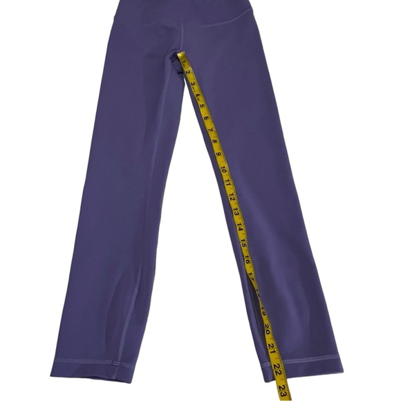 Lululemon Cropped High Rise leggings tights purple 4 athletic yoga running - Picture 9 of 14